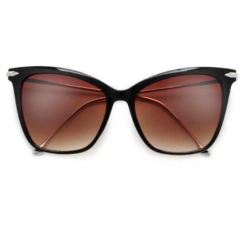 57mm Oversize Retro Cat Silhouette Sunnies - Sunglass Spot