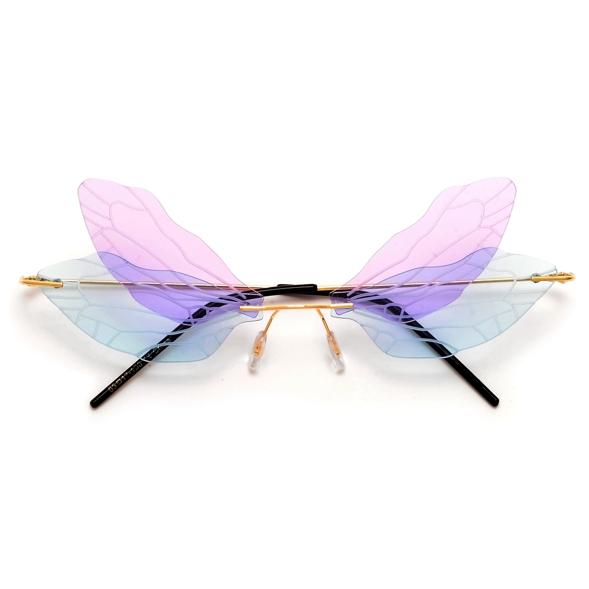 Colorful Rimless Butterfly Wings Sunnies - Sunglass Spot