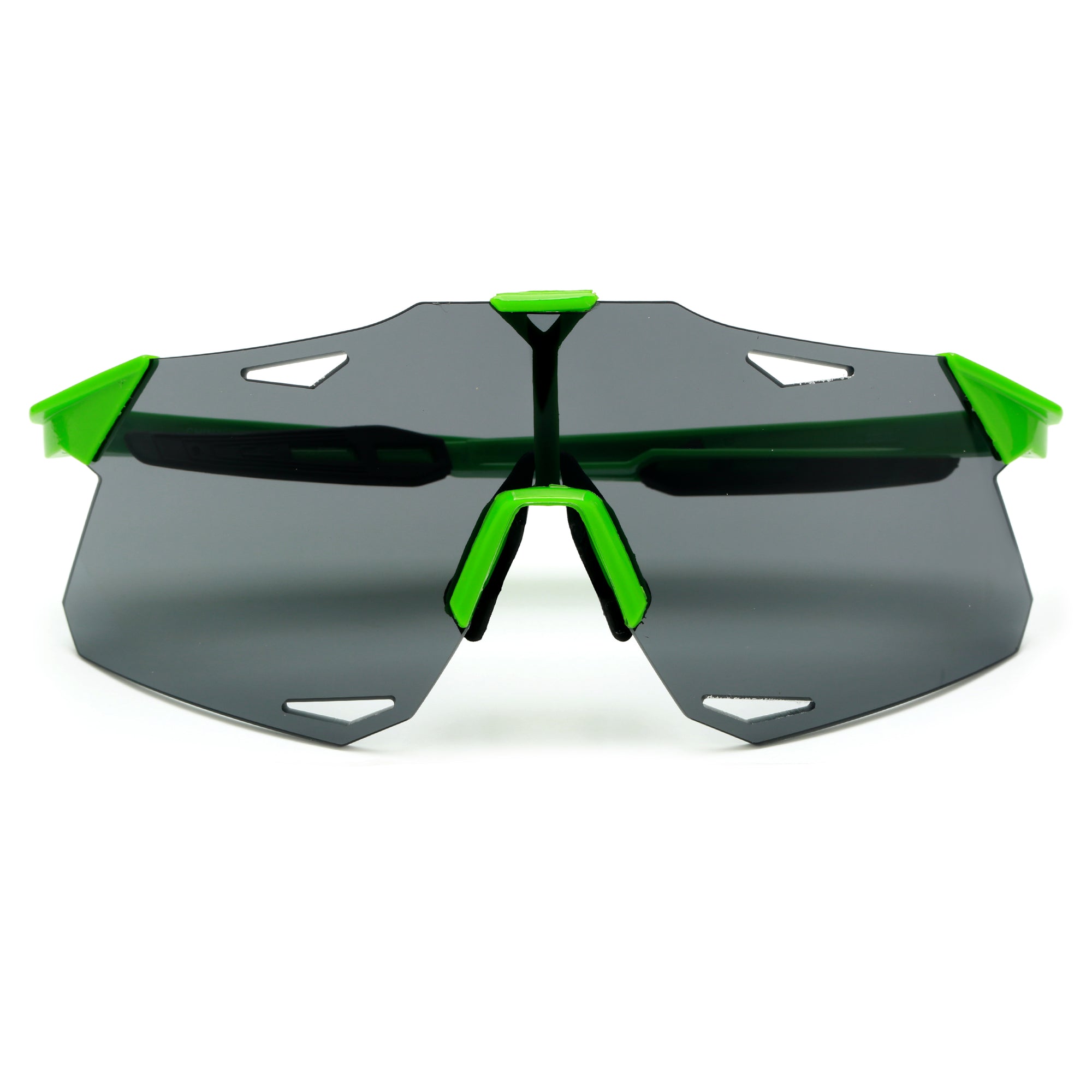 Oversize Geometric Cut Out Shield Sunnies