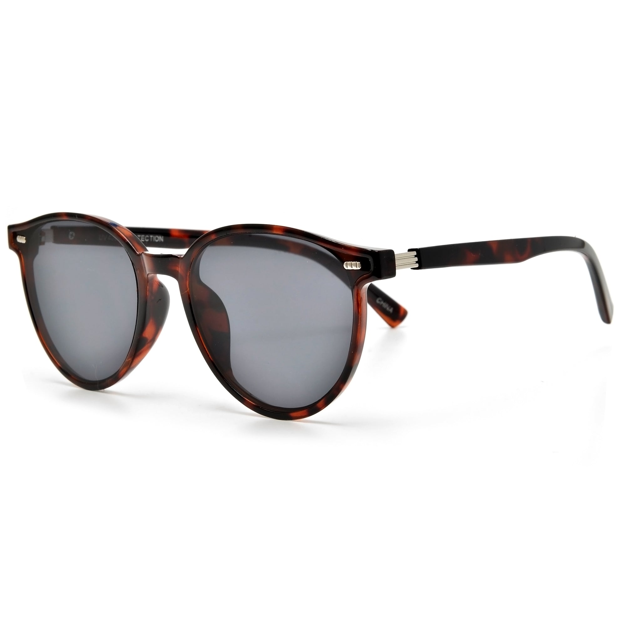 Stylish Classic Contour Flat Lens Sunglasses
