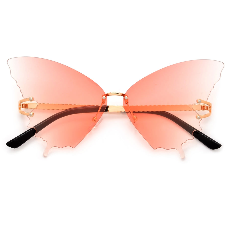Ultra Cute Rimless Butterfly Sunnies