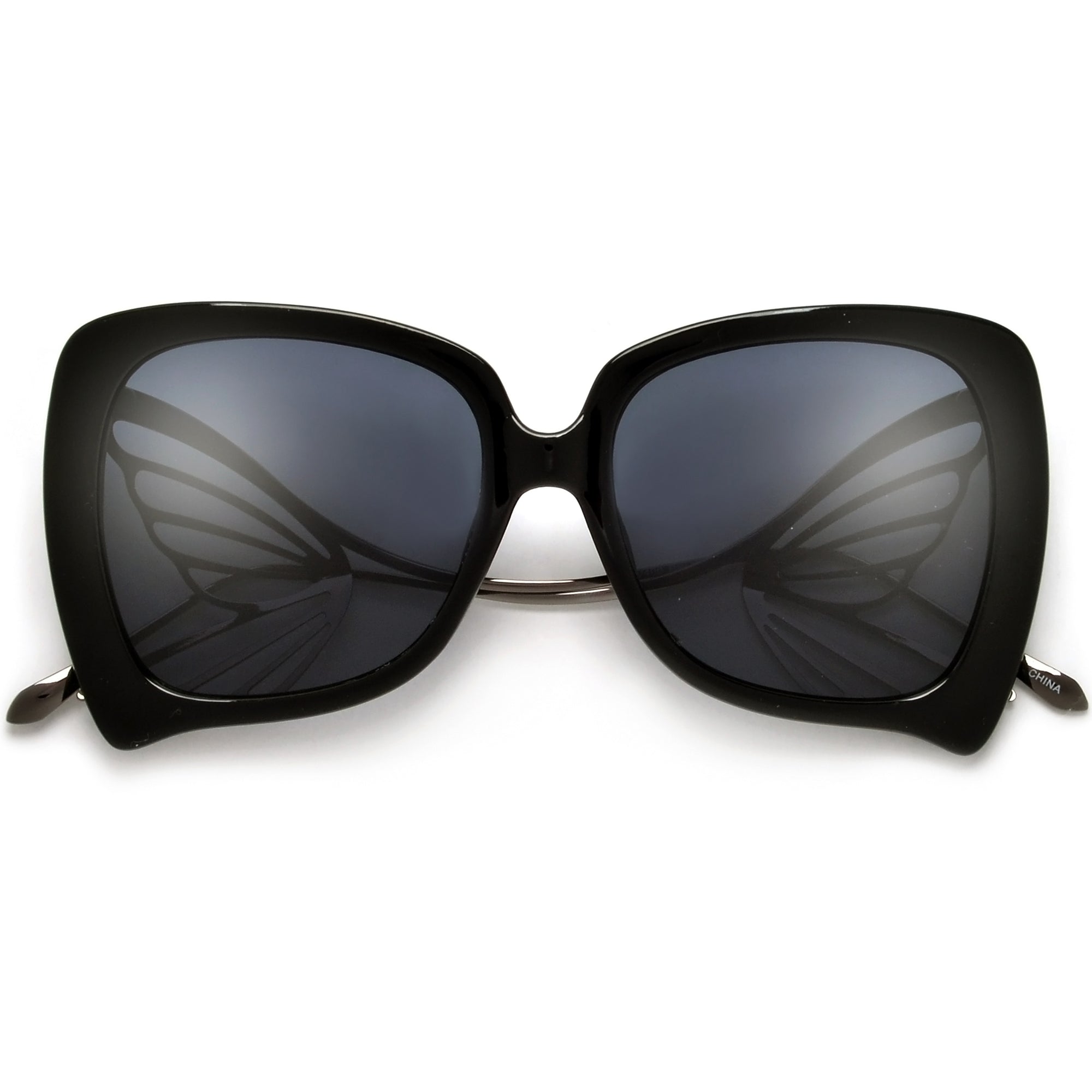 Show Stopping Oversize Butterfly Sculpted Sunnies - Sunglass Spot