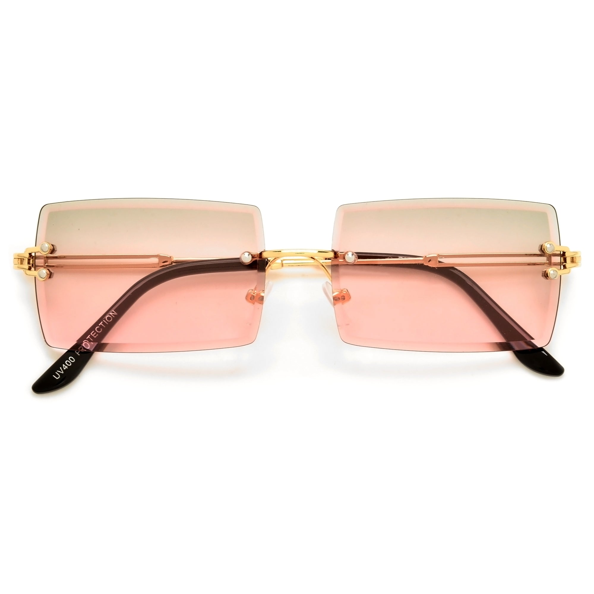 Rimless High Fashion Sunnies - Sunglass Spot