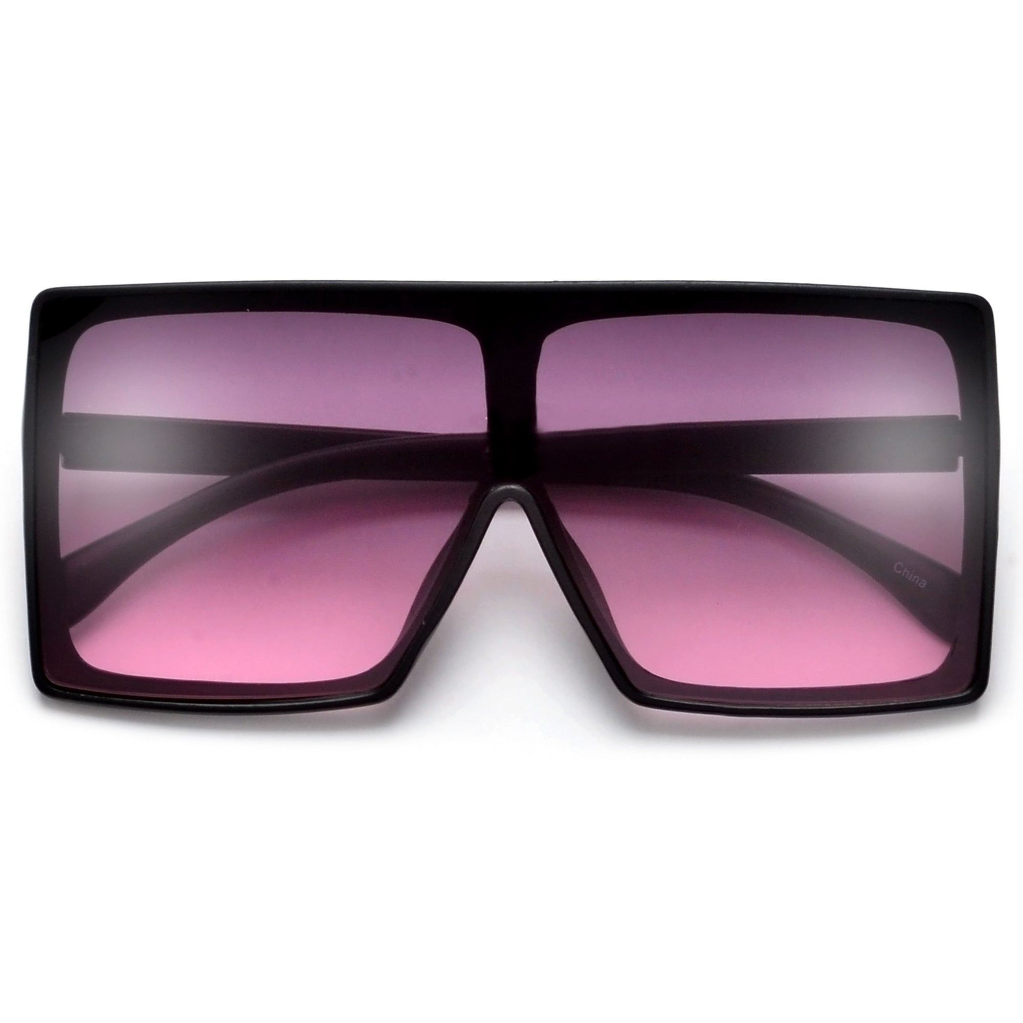 Oversize Bold Squared Off Block Super Shields - Sunglass Spot