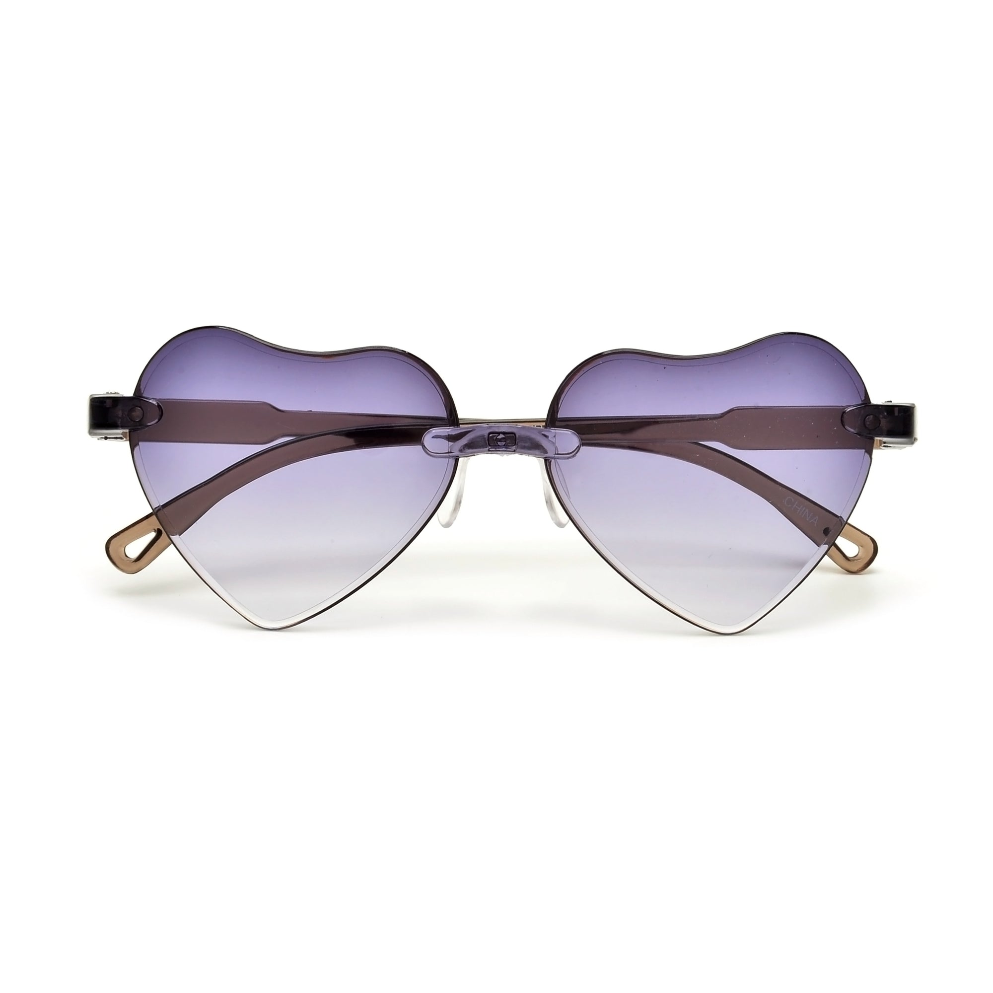 KIDS CUTE RIMLESS HEART SUNNIES