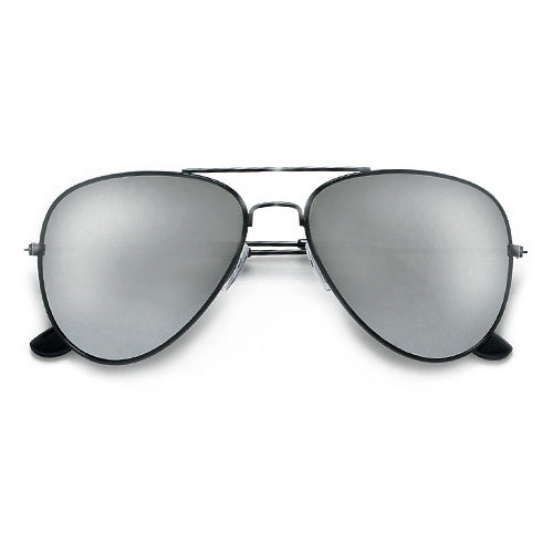 Classic Original Metal Aviator with Reflective Mirror Lens - Sunglass Spot