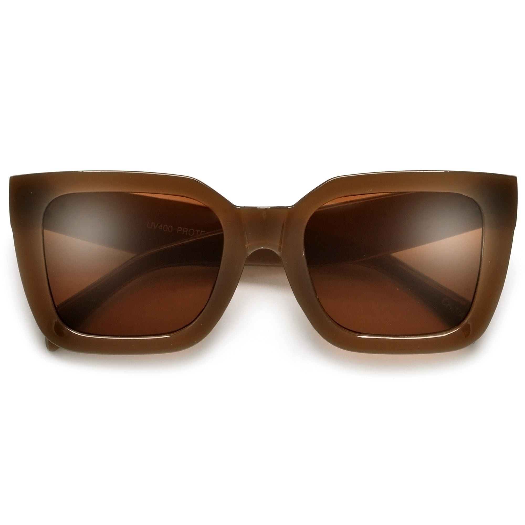 Chunky Squared Off Cat Eye Sunnies - Sunglass Spot