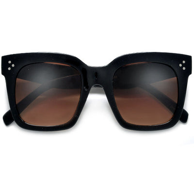 Bold Thick Triple Pinpoint Studs Chic Fashion Design Sunglasses - Sunglass Spot