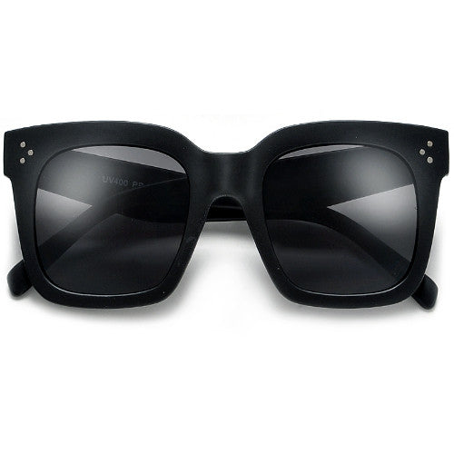 Bold Thick Triple Pinpoint Studs Chic Fashion Design Sunglasses - Sunglass Spot