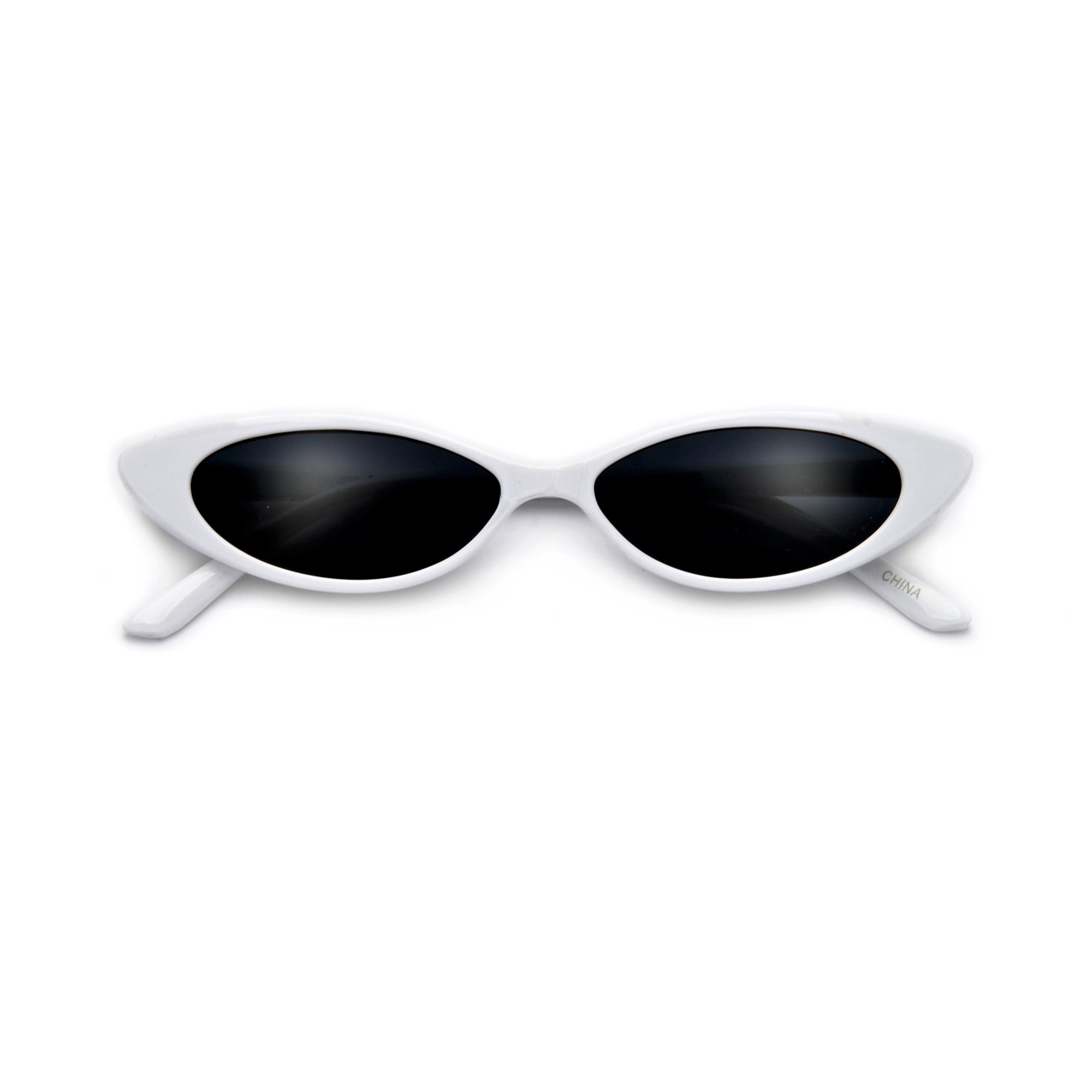 Buy Haute Sauce Women Pink Lens White Cat Eye Sunglasses (51) Online