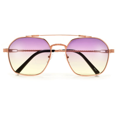 Contemporary Appeal Wire Temple Classic Aviator Sunglasses