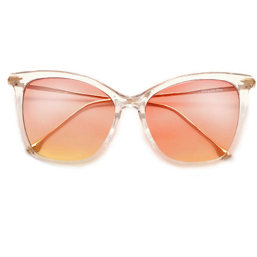 57mm Oversize Retro Cat Silhouette Sunnies - Sunglass Spot