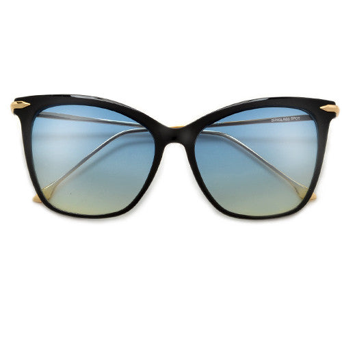 57mm Oversize Retro Cat Silhouette Sunnies - Sunglass Spot