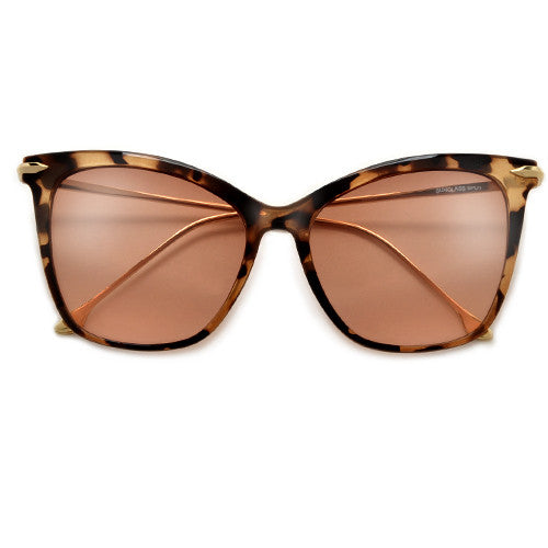57mm Oversize Retro Cat Silhouette Sunnies - Sunglass Spot
