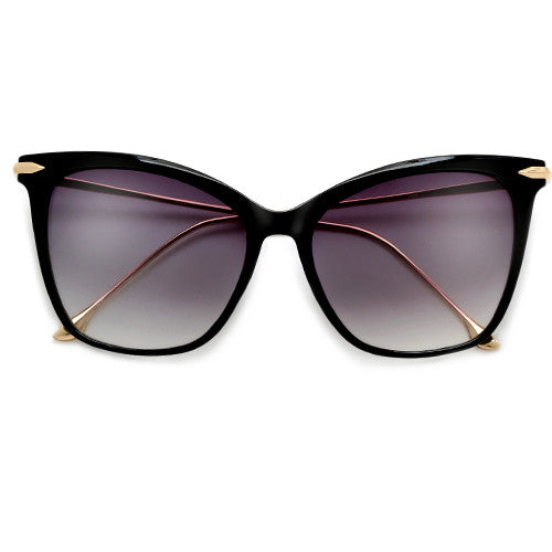 57mm Oversize Retro Cat Silhouette Sunnies - Sunglass Spot