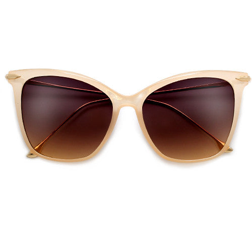 57mm Oversize Retro Cat Silhouette Sunnies - Sunglass Spot
