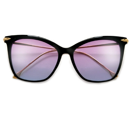 57mm Oversize Retro Cat Silhouette Sunnies - Sunglass Spot
