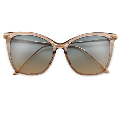 57mm Oversize Retro Cat Silhouette Sunnies - Sunglass Spot