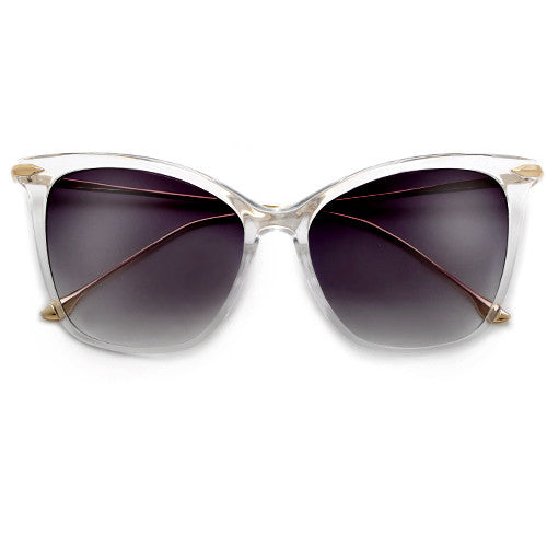 57mm Oversize Retro Cat Silhouette Sunnies - Sunglass Spot