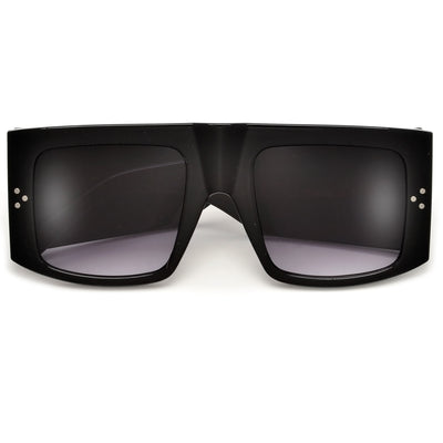 Oversize Flat Top Thick Temple Retro Chic Sunnies