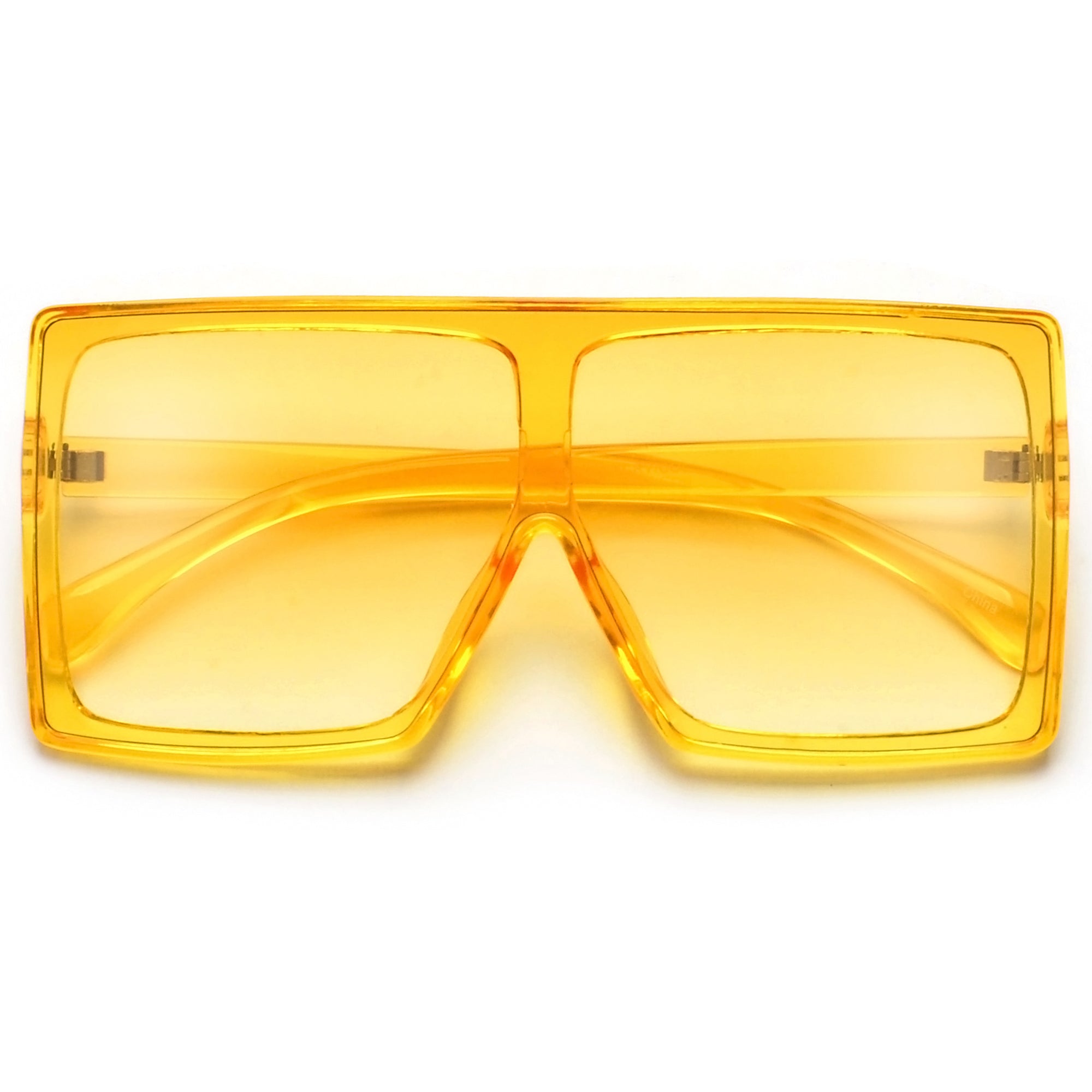 Oversize Bold Squared Off Block Super Shields - Sunglass Spot
