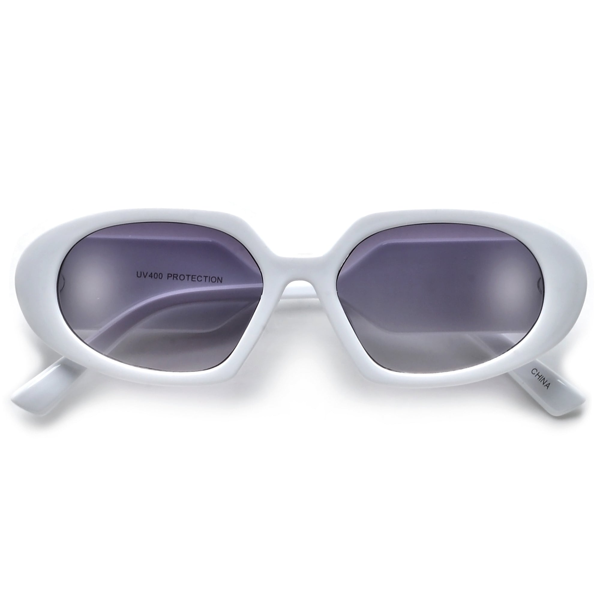 Stylish Thick Temple Oval Sunnies