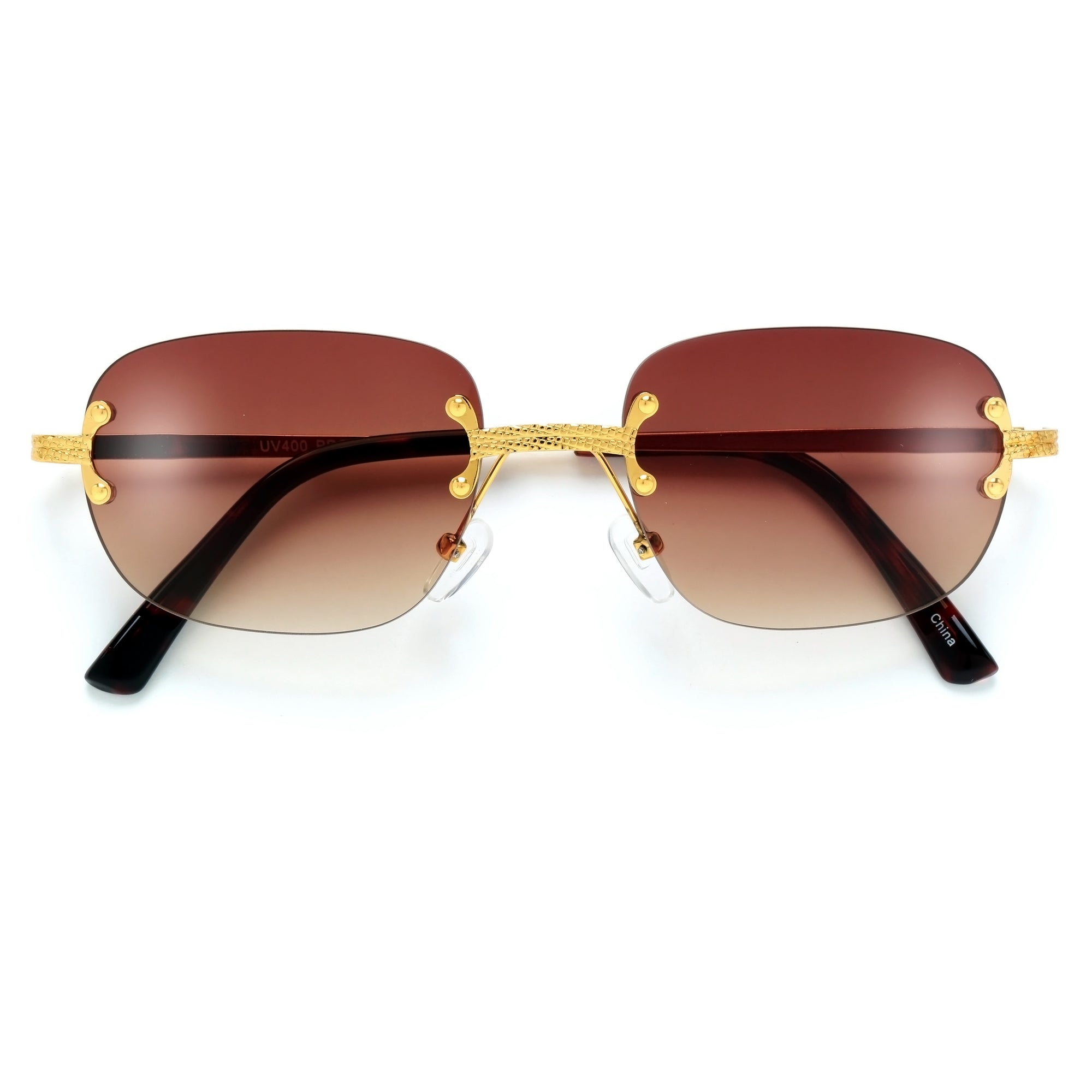 Ultra Chic Light Rimless Round Sunnies