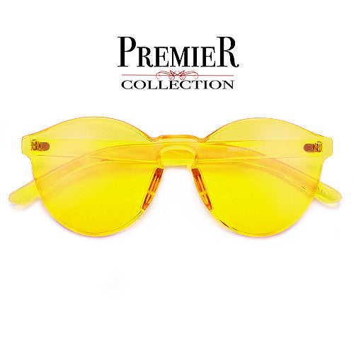 Premier Collection-Colorful Bright Frameless Bold Aesthetic Cat Eye Silhouette Sunnies - Sunglass Spot