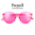 Premier Collection-Colorful Bright Frameless Bold Aesthetic Cat Eye Silhouette Sunnies