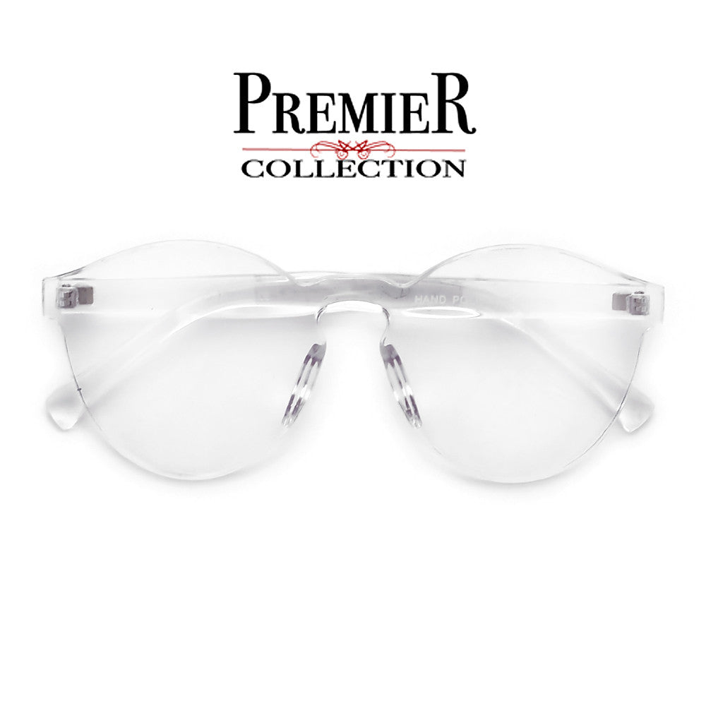 Premier Collection-Colorful Bright Frameless Bold Aesthetic Cat Eye Silhouette Sunnies - Sunglass Spot