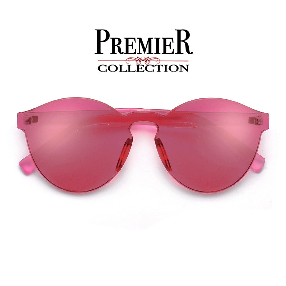 Premier Collection-Colorful Bright Frameless Bold Aesthetic Cat Eye Silhouette Sunnies - Sunglass Spot