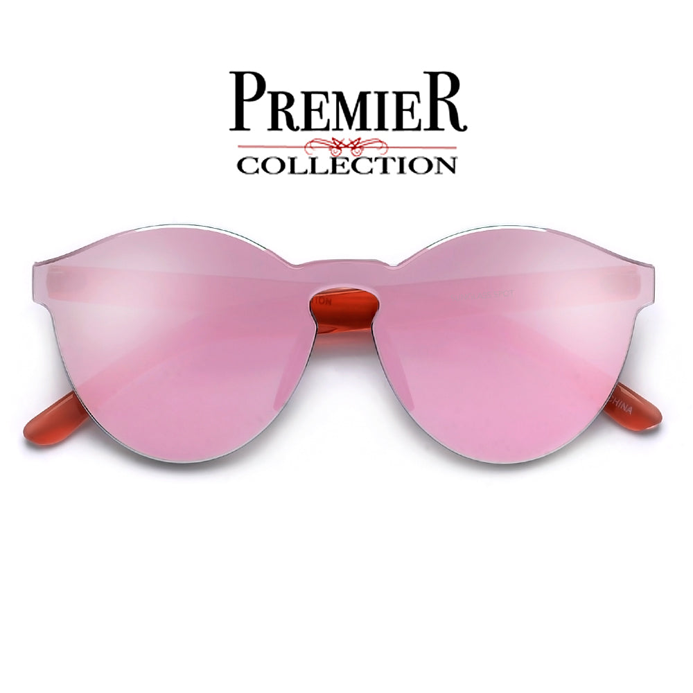Premier Collection-Colorful Bright Frameless Bold Aesthetic Cat Eye Silhouette Sunnies - Sunglass Spot