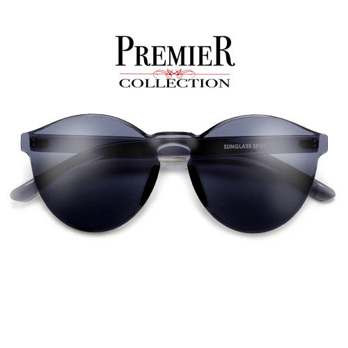 Premier Collection-Colorful Bright Frameless Bold Aesthetic Cat Eye Silhouette Sunnies - Sunglass Spot
