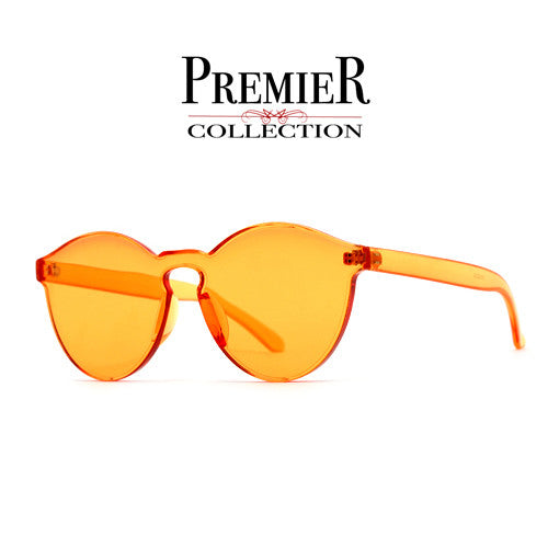 Premier Collection-Colorful Bright Frameless Bold Aesthetic Cat Eye Silhouette Sunnies - Sunglass Spot
