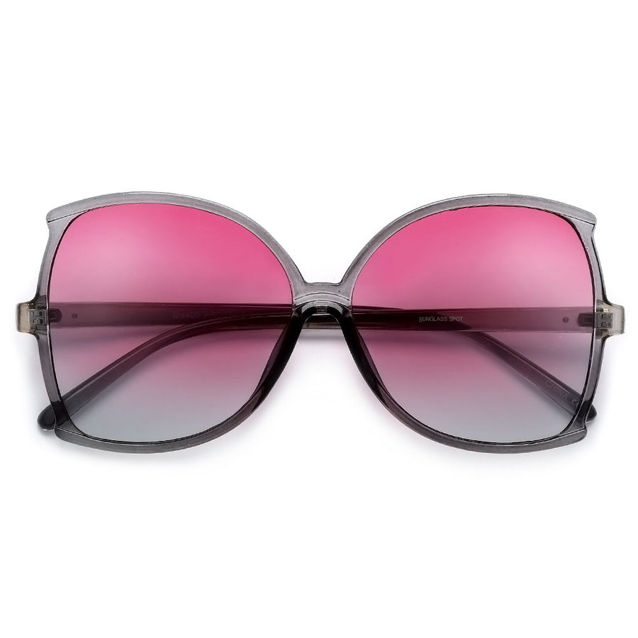 Oversize 62mm Women's Sophisicated Glam Butterfly Sunglasses - Sunglass Spot