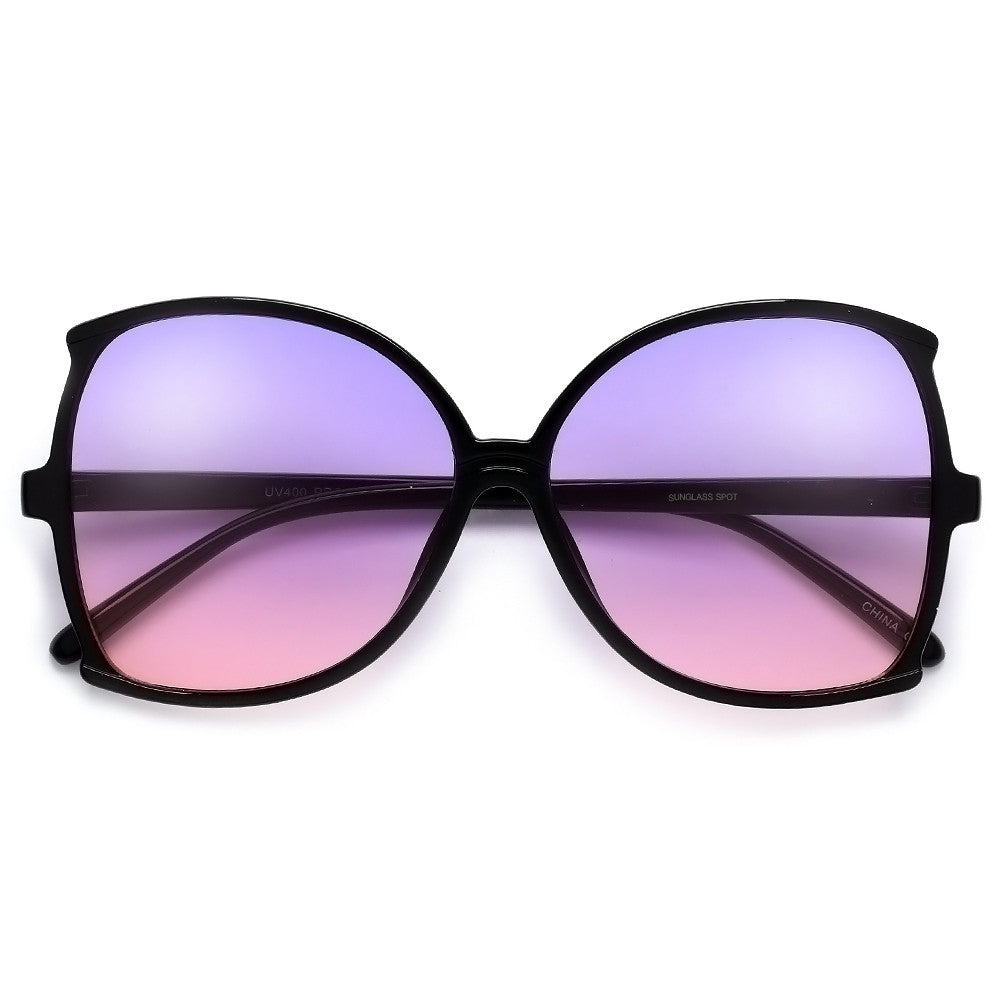 Oversize 62mm Women's Sophisicated Glam Butterfly Sunglasses - Sunglass Spot