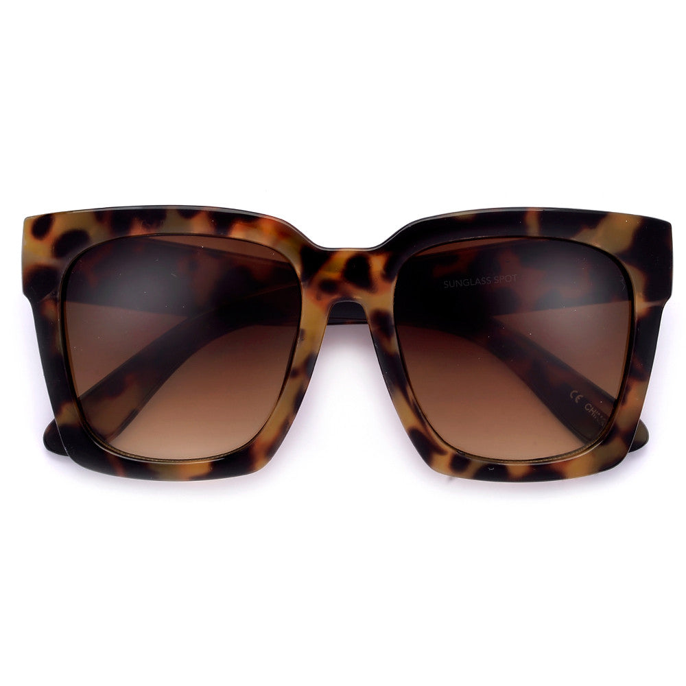 Boldly Chic Oversize 57mm Cat Eye Sunnies - Sunglass Spot