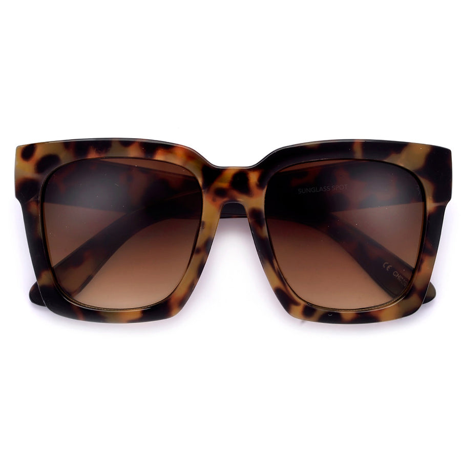Boldly Chic Oversize 57mm Cat Eye Sunnies - Sunglass Spot
