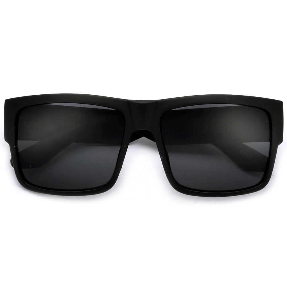Sleek 58mm Square Frame Daily Dark Shades - Sunglass Spot