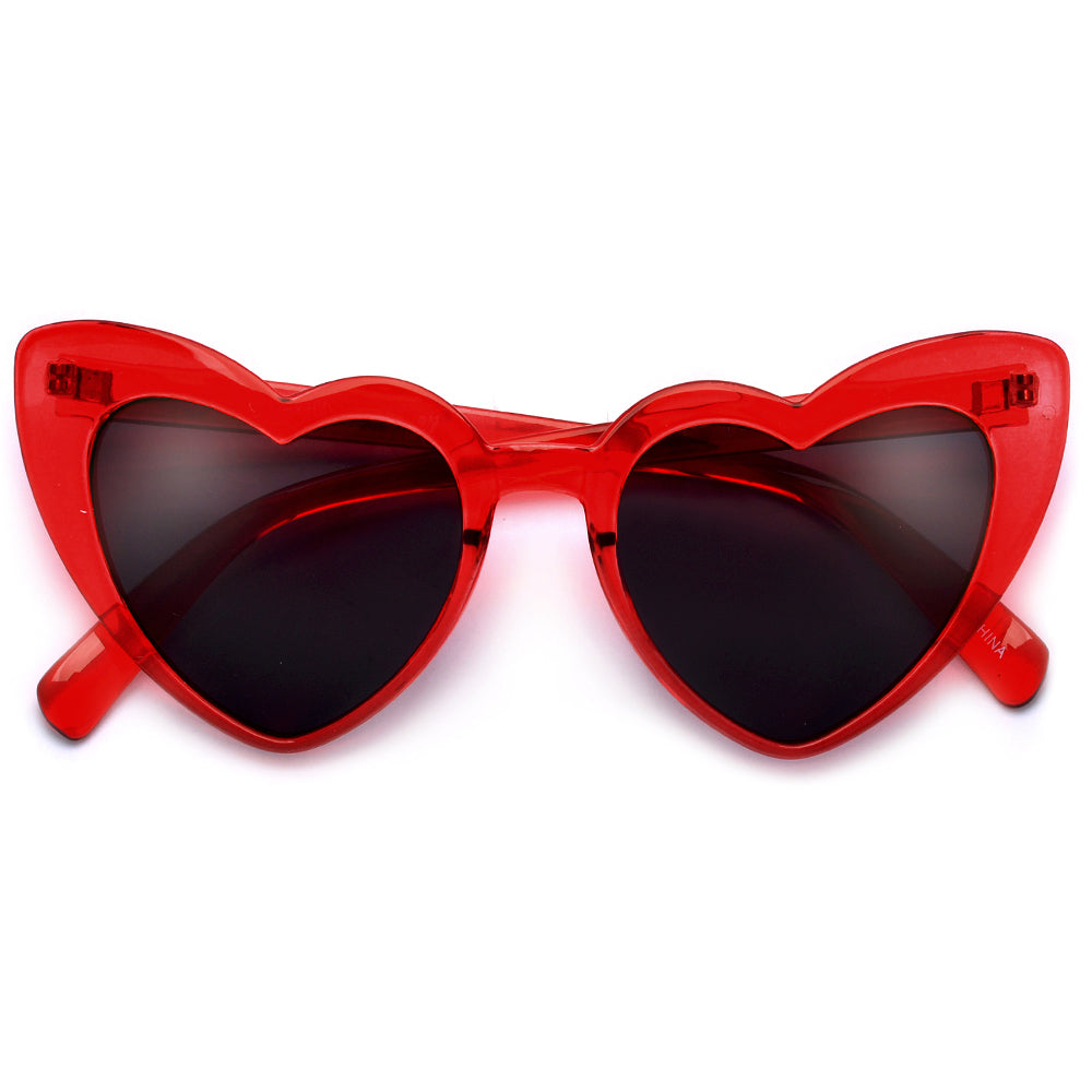 Lovestruck High Tip Cute Heart Sunglasses - Sunglass Spot