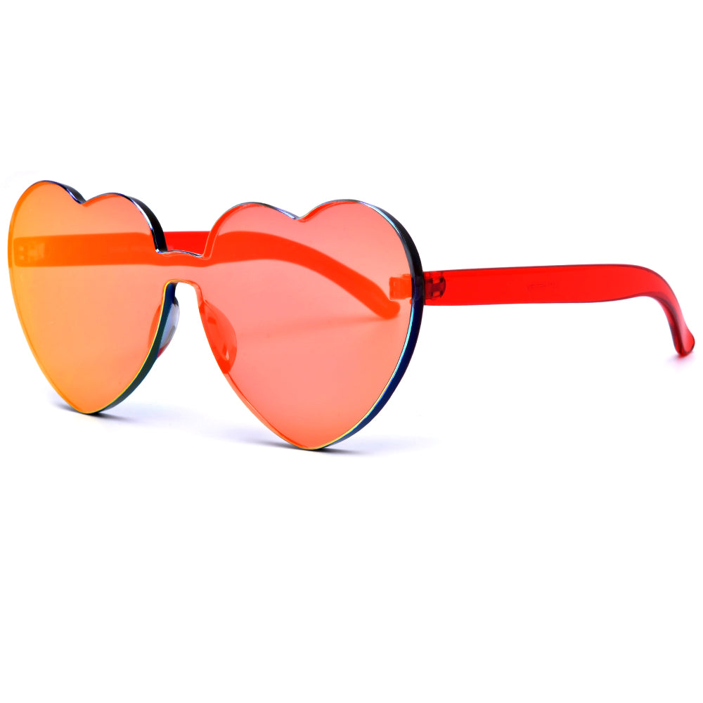 Ultra Adorable Solid Heart Block Sunnies - Sunglass Spot