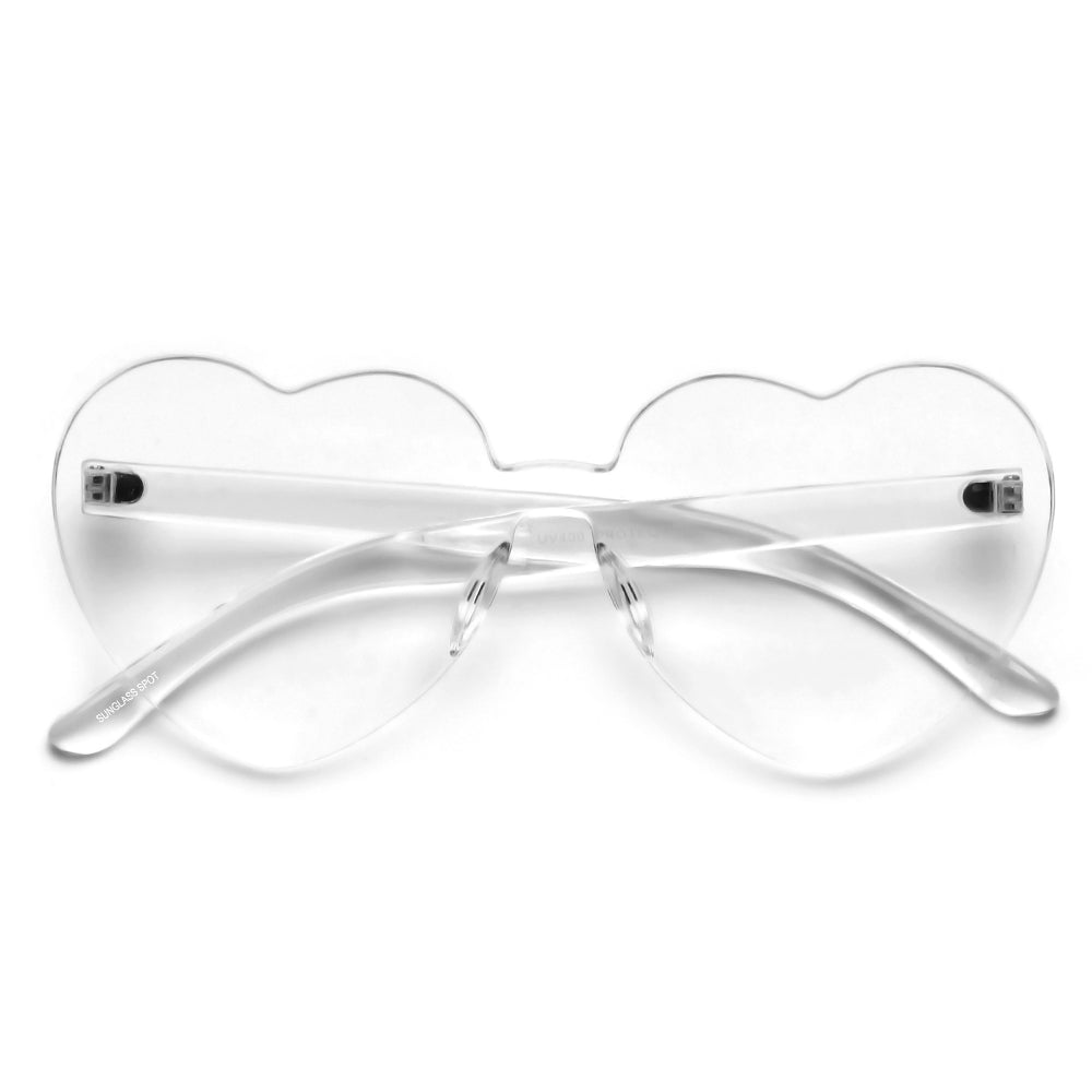 Ultra Adorable Solid Heart Block Sunnies - Sunglass Spot