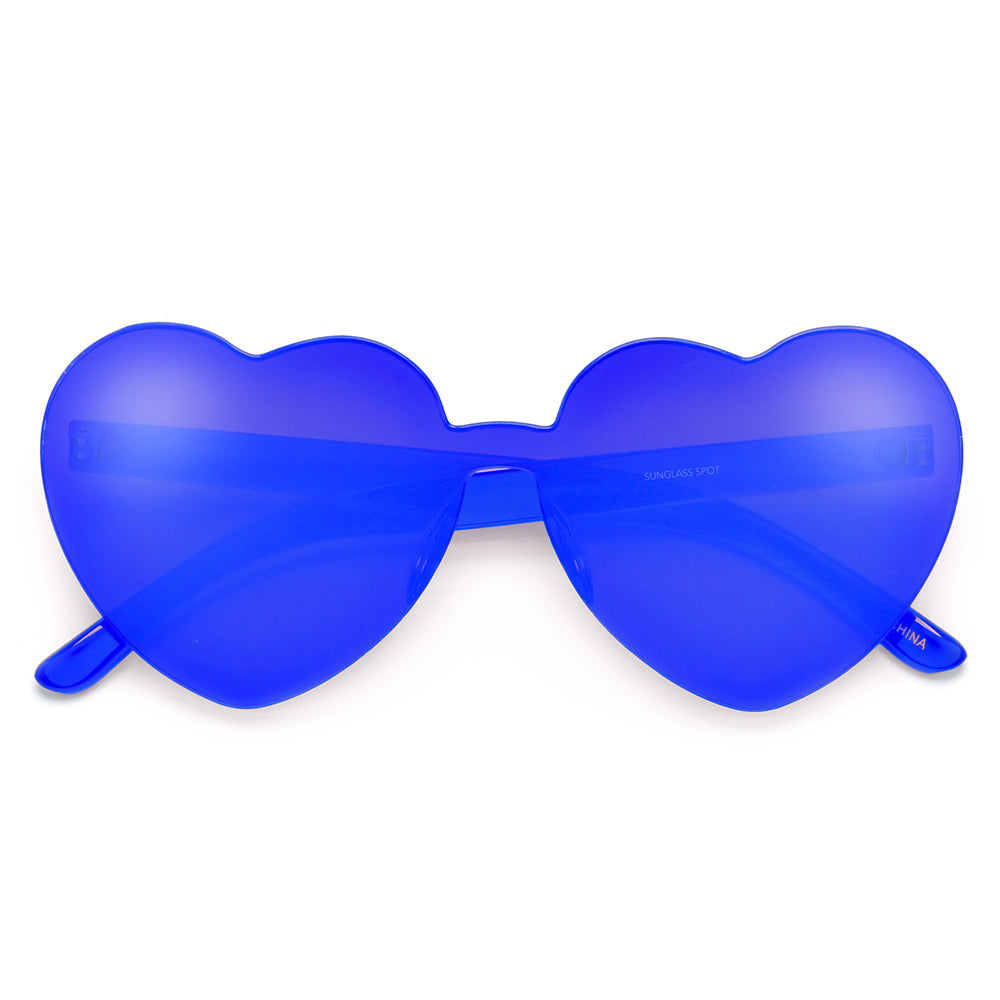 Ultra Adorable Solid Heart Block Sunnies - Sunglass Spot