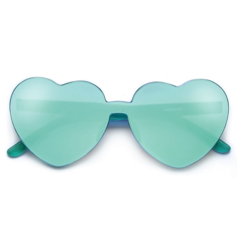Ultra Adorable Solid Heart Block Sunnies - Sunglass Spot