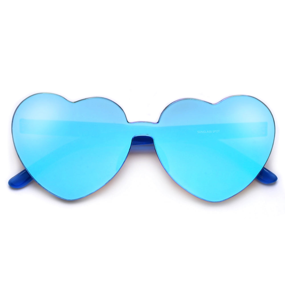 Ultra Adorable Solid Heart Block Sunnies - Sunglass Spot