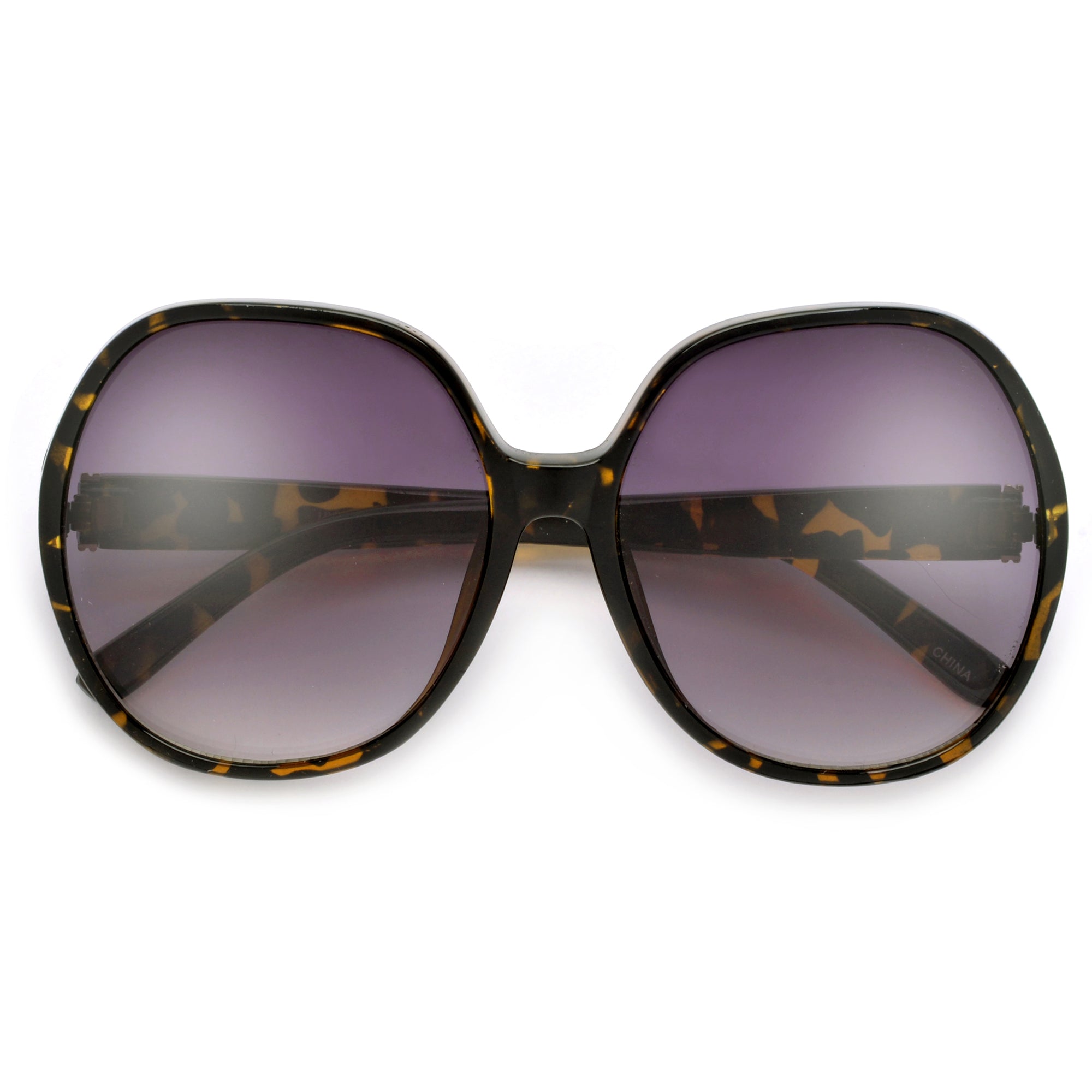 Oversize 62mm Women's Round Fashion Sunglasses - Sunglass Spot