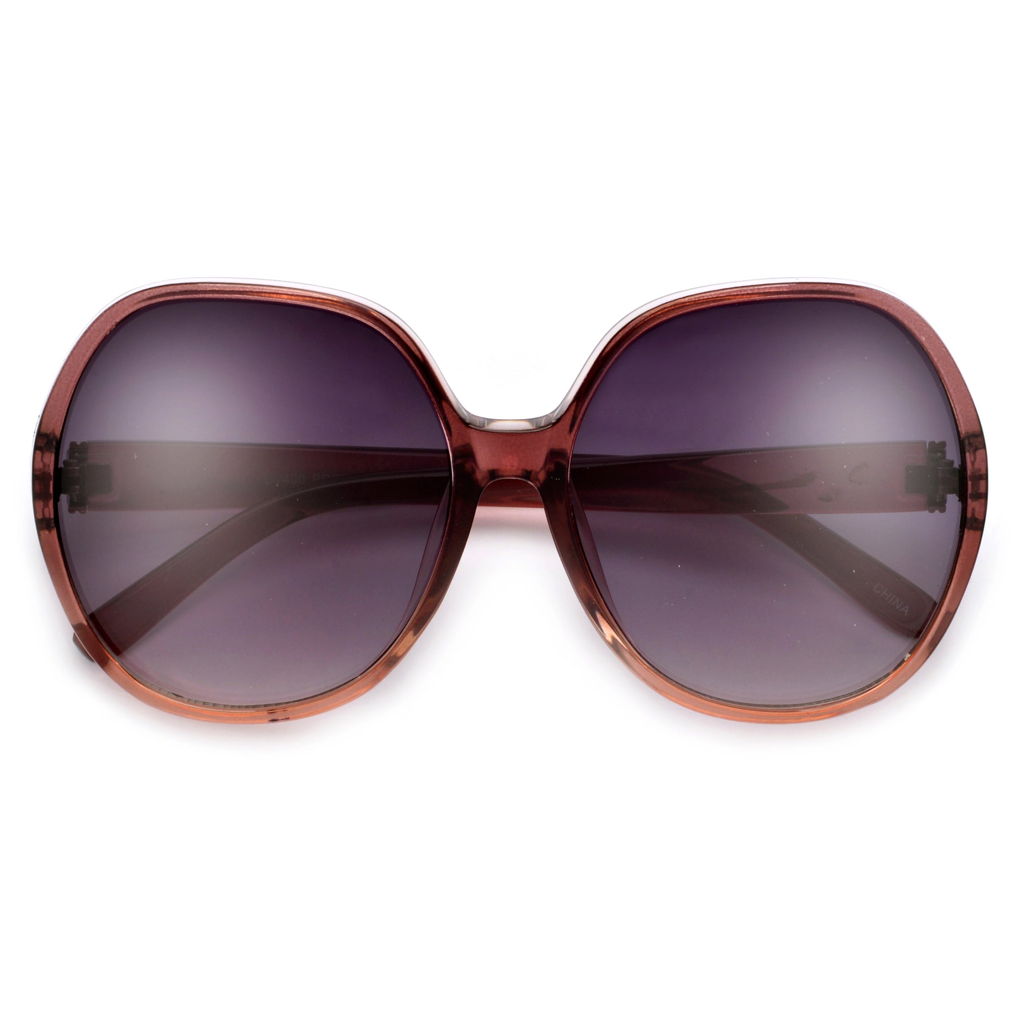Oversize 62mm Women's Round Fashion Sunglasses - Sunglass Spot