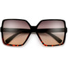 Oversize Modern Square Frame Lightweight Sunglasses - Sunglass Spot