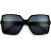 Oversize Modern Square Frame Lightweight Sunglasses - Sunglass Spot