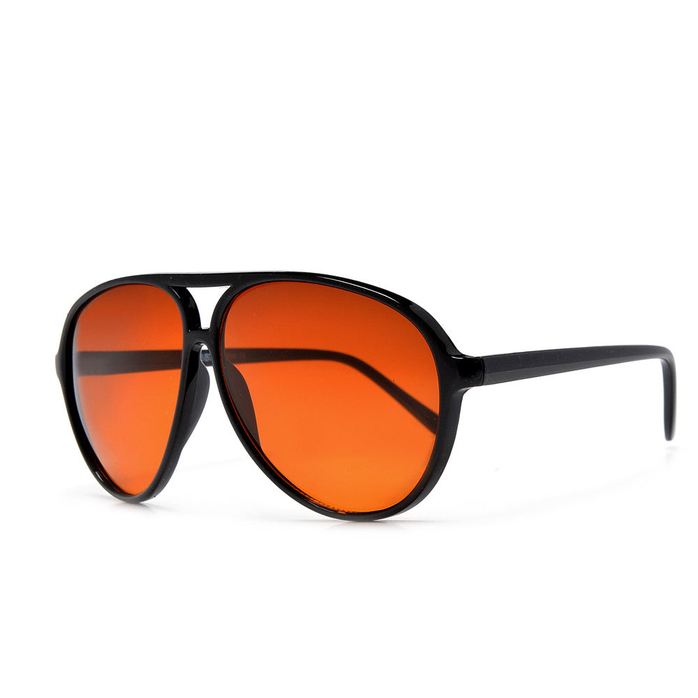 OWL Two Tone Sunglasses UV400 Polycarbonate Mirror Lens (Black/Orange) –  Sunnytop Shop